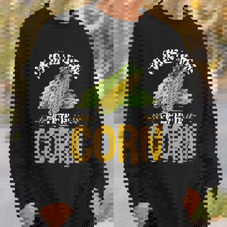 面白いとうもろこし野菜 とうもろこし スウェットシャツ 彼への贈り物