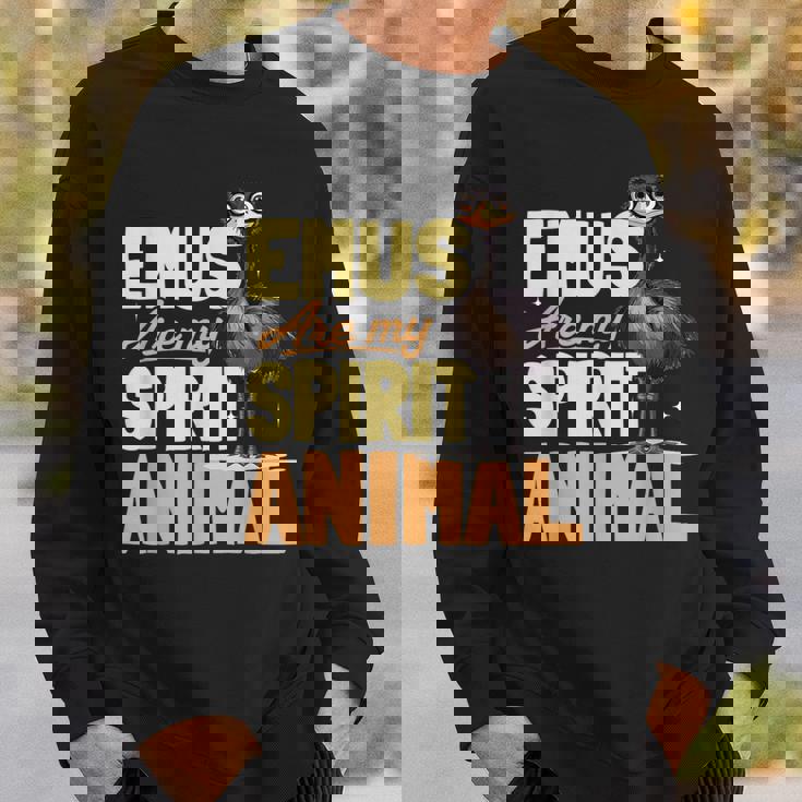 面白いエミューアニマルemus Are Mypiritアニマル。 スウェットシャツ 彼への贈り物