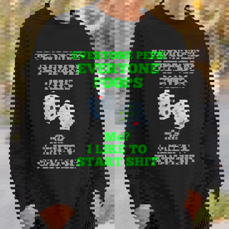 面白いカジノギフト、面白いうんちギフト、うんちとおしっこユーモア 長袖tシャツ スウェットシャツ 彼への贈り物