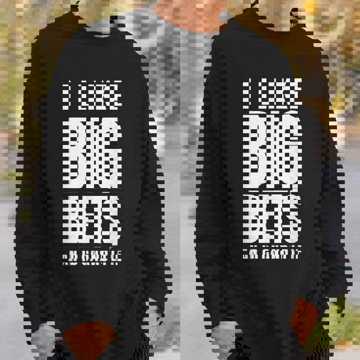 面白いカジノギャンブル大きな賭けが好き スウェットシャツ 彼への贈り物