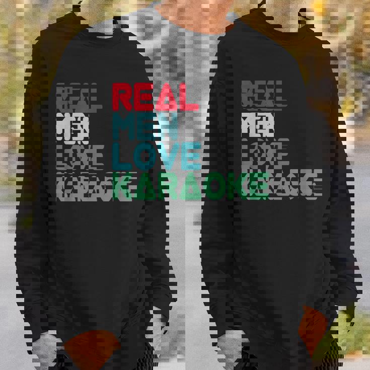 面白いカラオケ格言デザイン カラオケ バー カラオケ歌手 スウェットシャツ 彼への贈り物