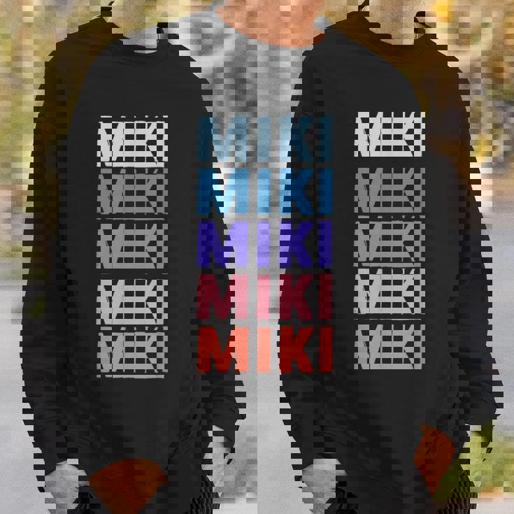 面白いギフト名 ミキ 名前入り スウェットシャツ 彼への贈り物