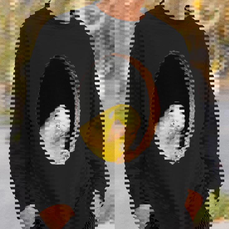 面白いセキセイインコ イエロー セキセイインコ ペット 鳥好きのギフト スウェットシャツ 彼への贈り物