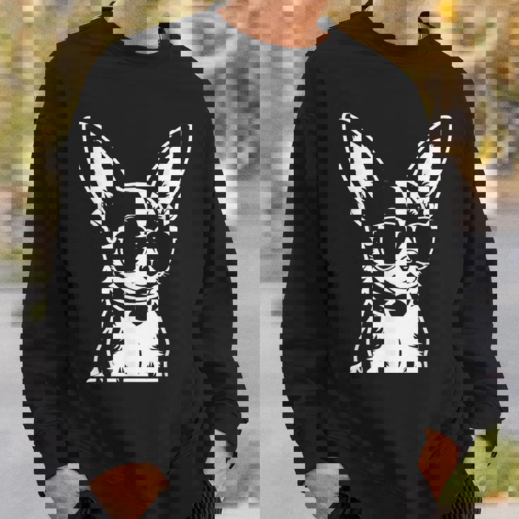 面白いチワワ サングラス チワワ スウェットシャツ 彼への贈り物