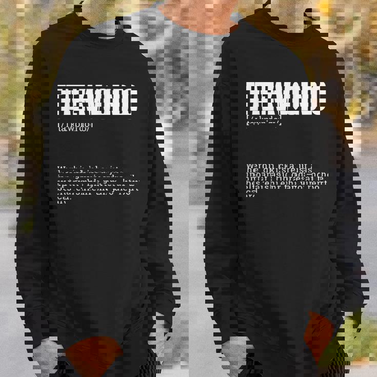 面白いテコンドー辞書がハイキックの定義を作ります スウェットシャツ 彼への贈り物