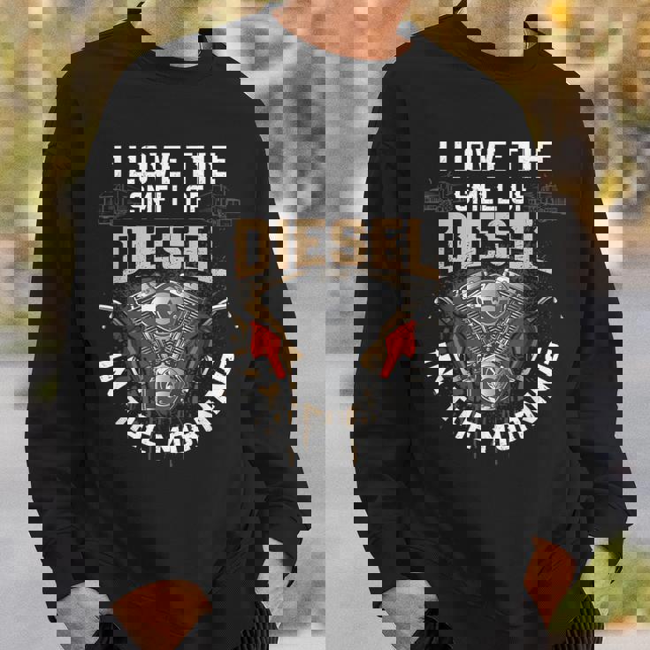 面白いディーゼルメカニックシャツ I Love Themell Of Diesel スウェットシャツ 彼への贈り物