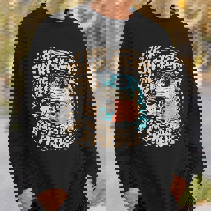 面白いトッケイヤモリの飼い主が爬虫類のトカゲを言う スウェットシャツ 彼への贈り物