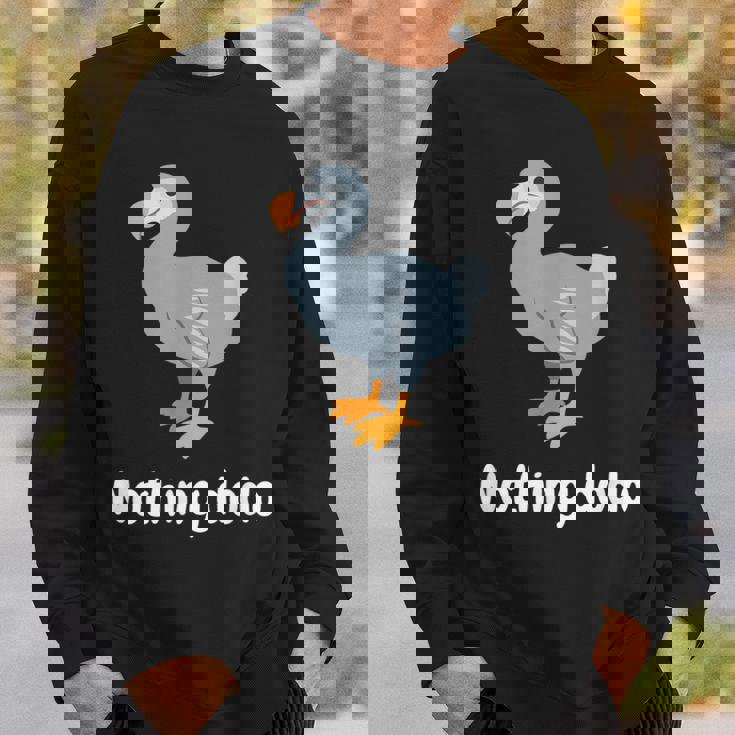 面白いドードーと言って：何もすることはありません。面白いドードーモチーフ スウェットシャツ 彼への贈り物