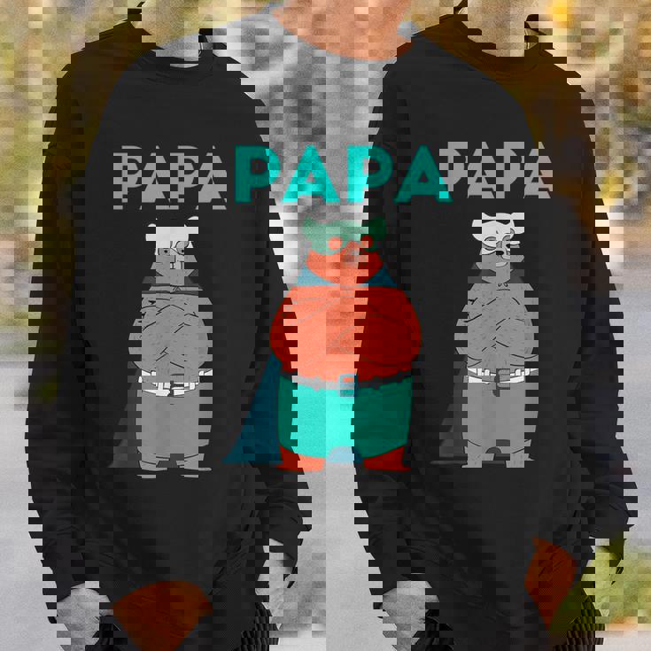 面白いパパベアシャツ I 父の日誕生日ギフト スウェットシャツ 彼への贈り物