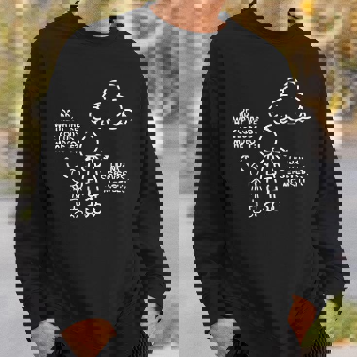 面白いプログラミングソフトウェア開発者から作られた雲とは スウェットシャツ 彼への贈り物