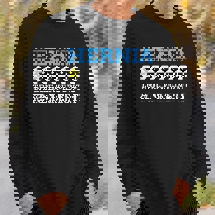 面白いヘルニア スウェットシャツ 彼への贈り物