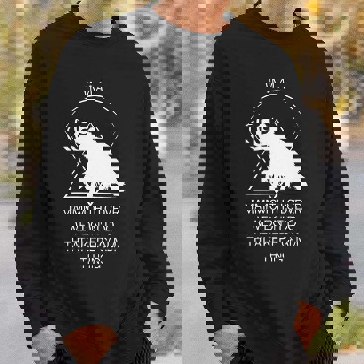 面白いマムート石器時代の氷河期デザイン 先史時代のデザイン 長袖tシャツ スウェットシャツ 彼への贈り物