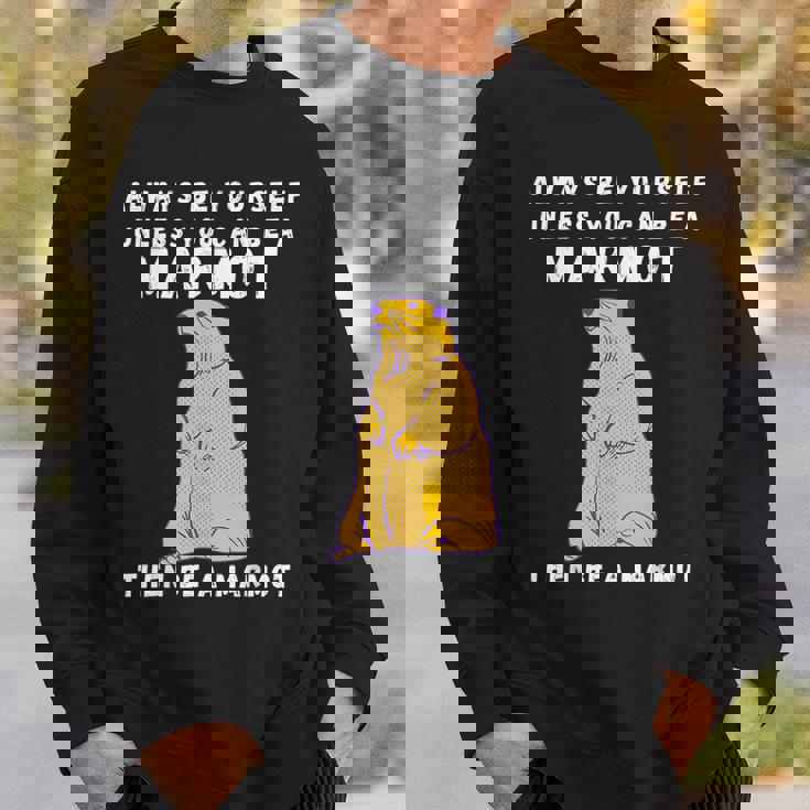 面白いマーモットヴィンテージ面白いことわざマーモット愛好家ジョーク スウェットシャツ 彼への贈り物