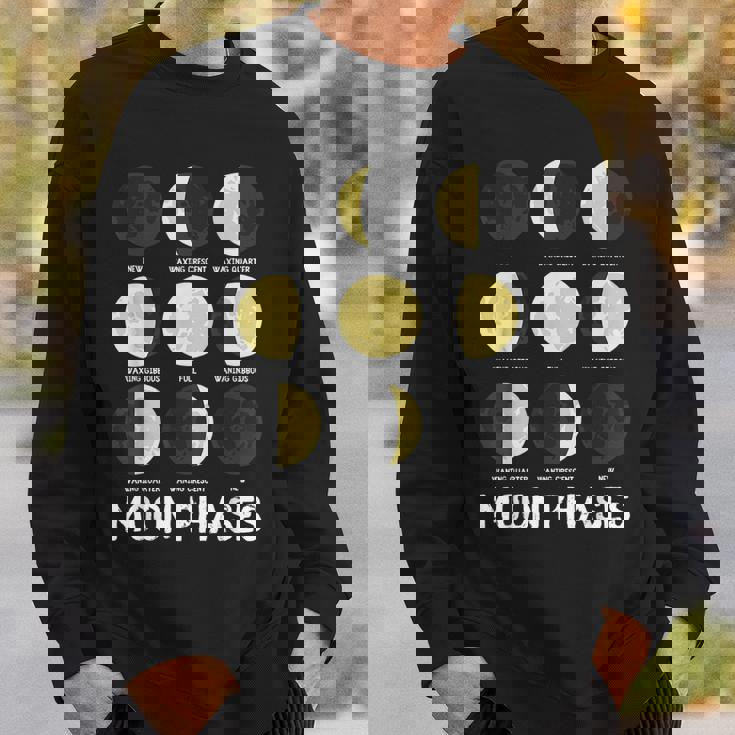 面白いムーンアート メンズ レディース キッズ ムーンフェイズ 宇宙科学 スウェットシャツ 彼への贈り物