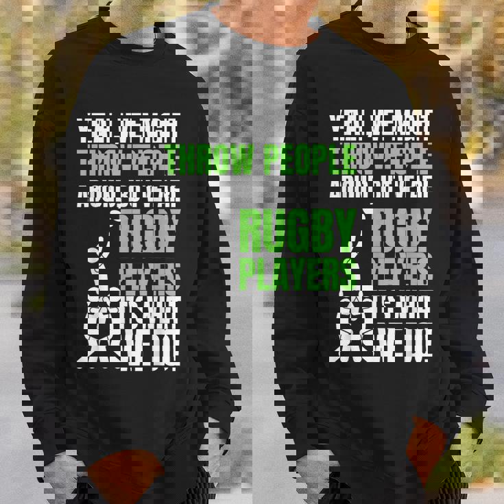 面白いラグビーコーチ、選手、ファンのラグビー。 スウェットシャツ 彼への贈り物