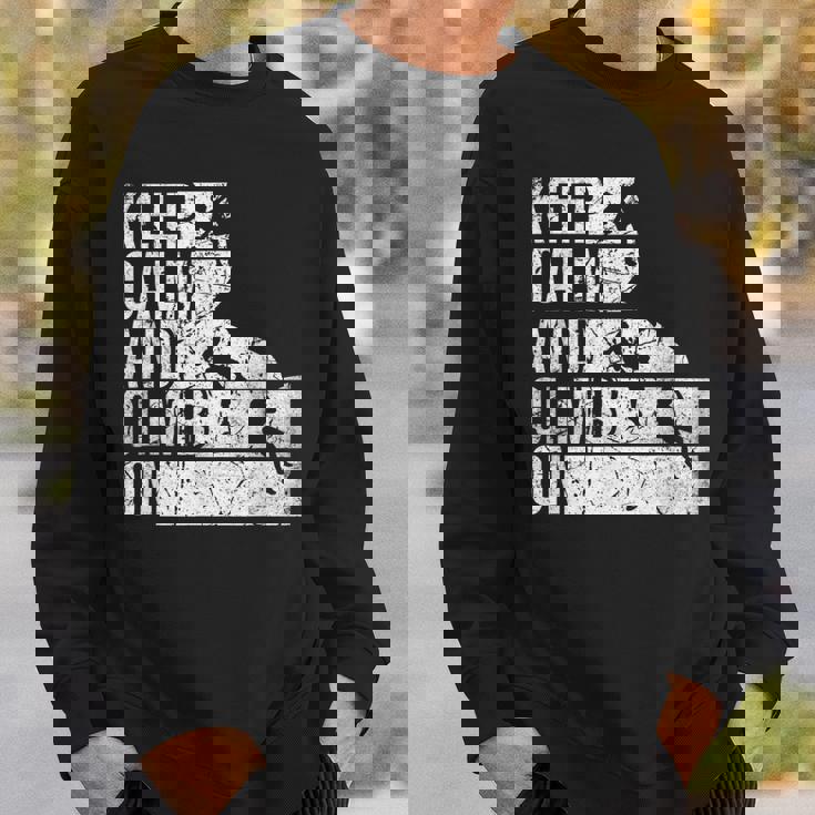 面白いロッククライミング 引用 登山家 & ボルダリング スウェットシャツ 彼への贈り物