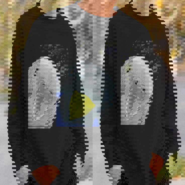 面白い好奇心インコのセキセイインコ スウェットシャツ 彼への贈り物