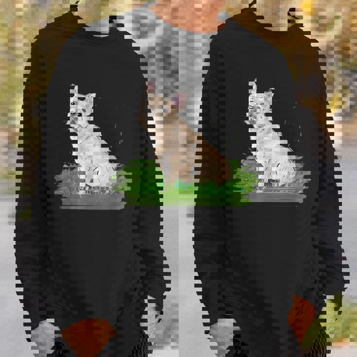 面白い手描きの犬-フレンチブルドッグ愛好家の贈り物 French Bulldogs Lovers スウェットシャツ 彼への贈り物