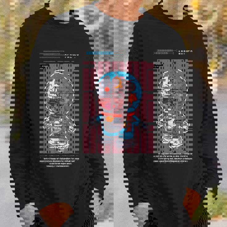 面白い日本のアニメスタイルアート ビンテージアニメ ロボットアートアニメ スウェットシャツ 彼への贈り物