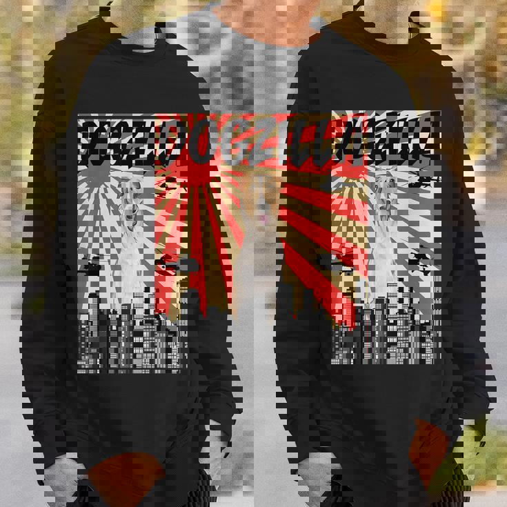 面白い犬 ボルゾイ スウェットシャツ 彼への贈り物