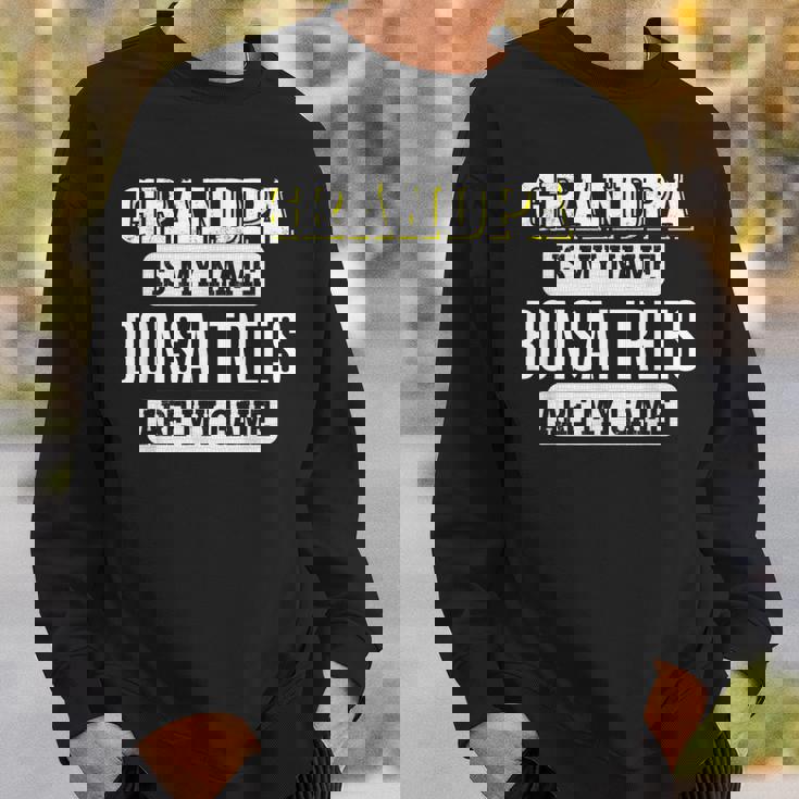 面白い盆栽の木 おじいちゃんへのギフト 父の日デザイン スウェットシャツ 彼への贈り物