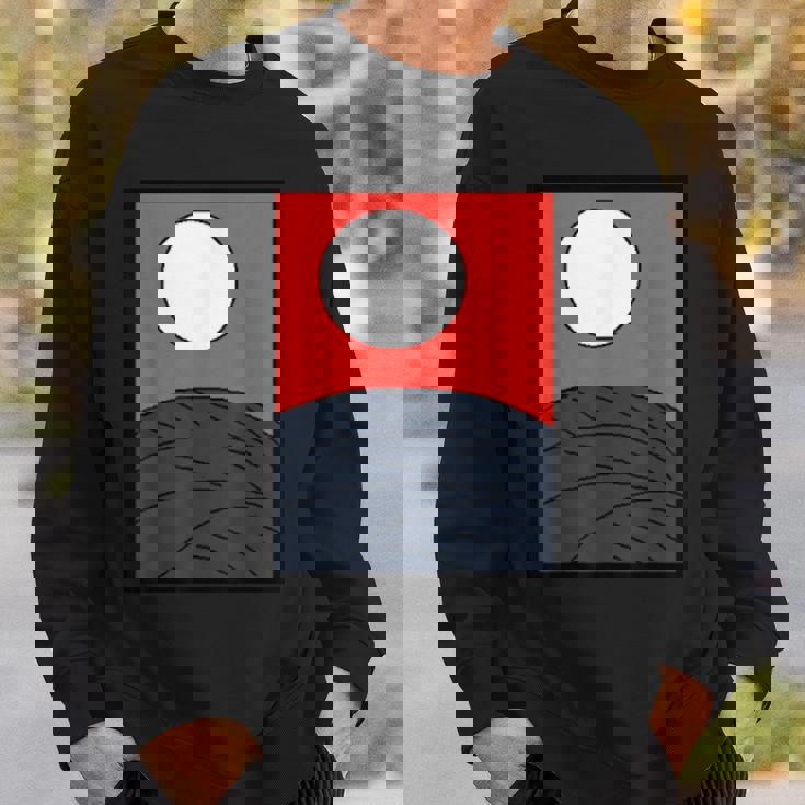 面白デザイン制作クラブオリジナルデザイン注目度no1日本のカルタ 花札 月 スウェットシャツ 彼への贈り物