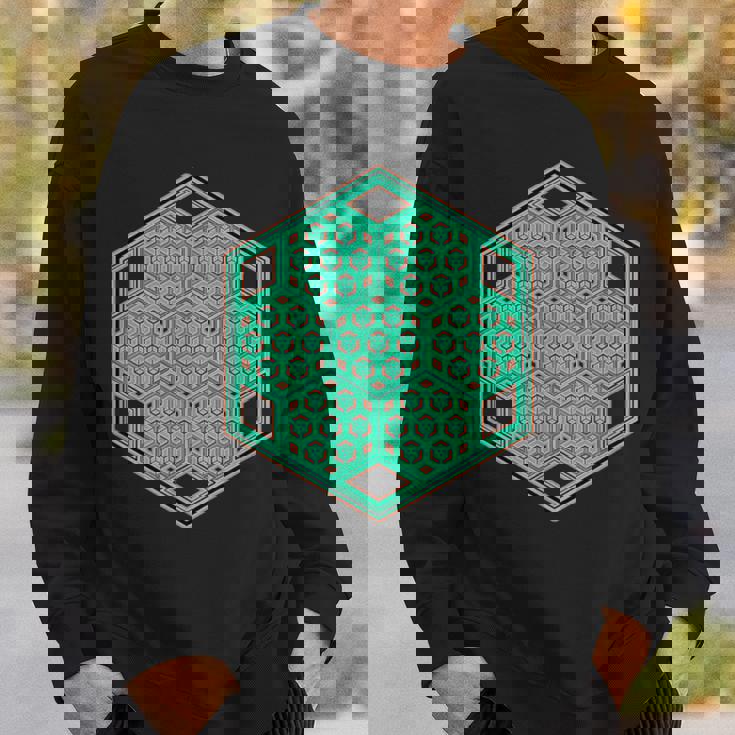 音楽祭 サイケデリックパターン テクノ トランス レイブ ゴア スウェットシャツ 彼への贈り物