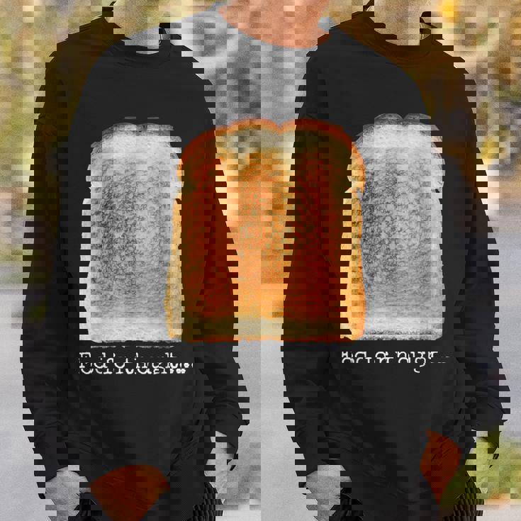 食パン トースト 食べ物 思考 おもしろい グルテンフリー ノベルティ スウェットシャツ 彼への贈り物