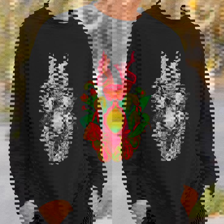 食虫植物 ネイチャーアート 食虫植物 サラセニア スウェットシャツ 彼への贈り物