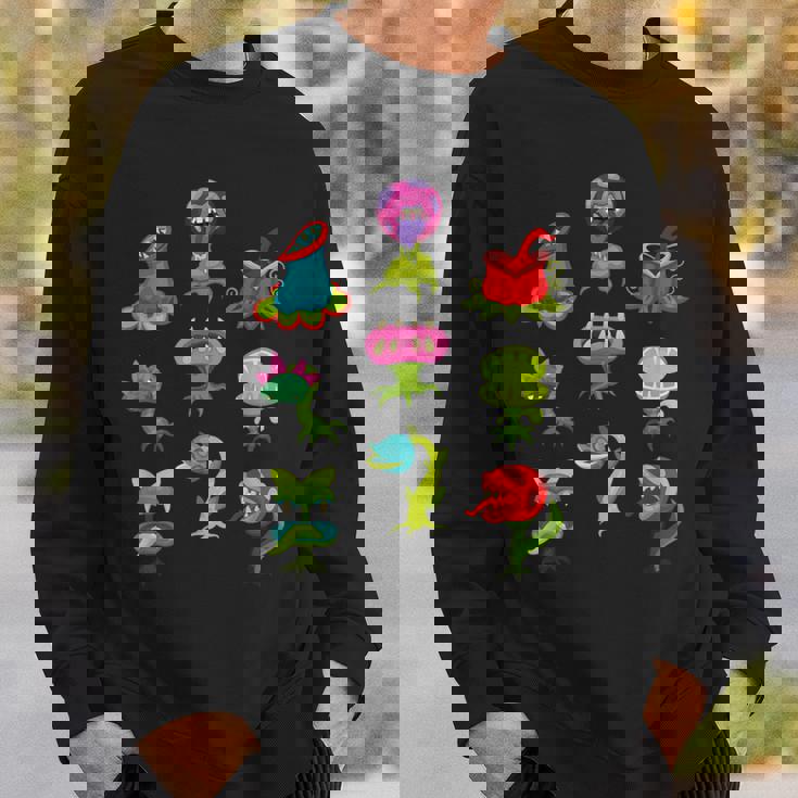 食虫植物 恋人 キッズ サラセニア ヴィーナス ハエトラップ スウェットシャツ 彼への贈り物