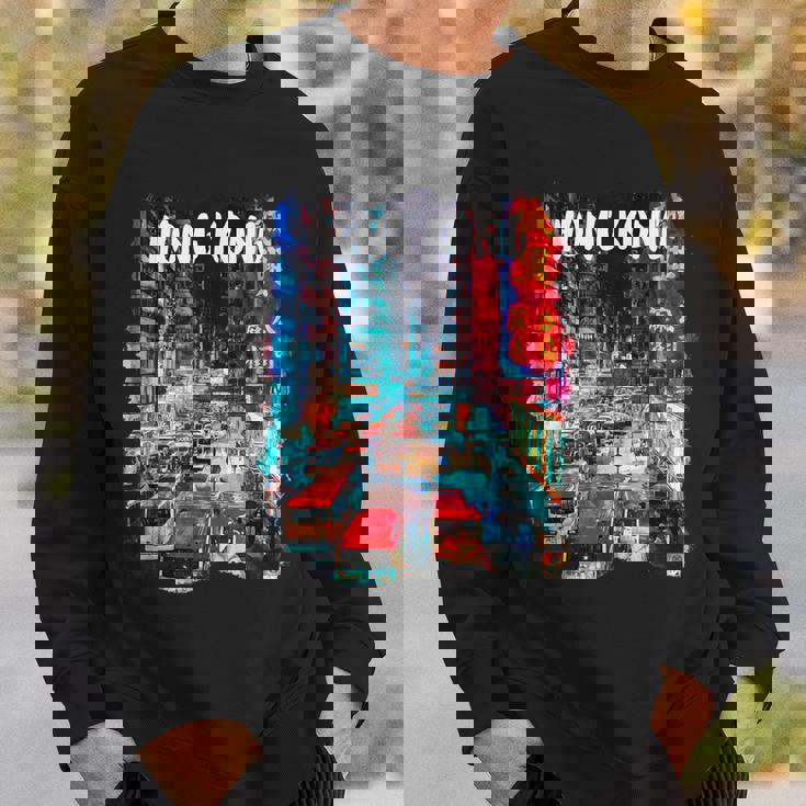 香港のお土産-夜の香港 スウェットシャツ 彼への贈り物