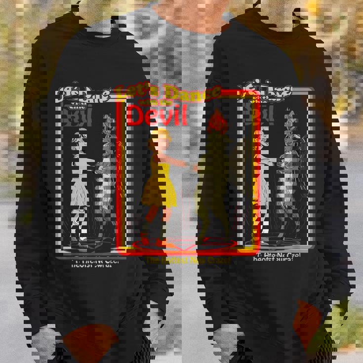 魔法のは、悪魔バフォメット悪魔と踊ってみましょうおかしい スウェットシャツ 彼への贈り物