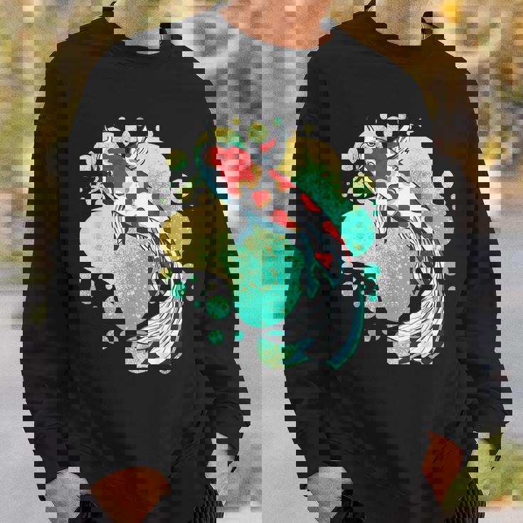 鯉 鯉 ジャパン 鯉 魚 エステ ベイパーウェーブ スウェットシャツ 彼への贈り物