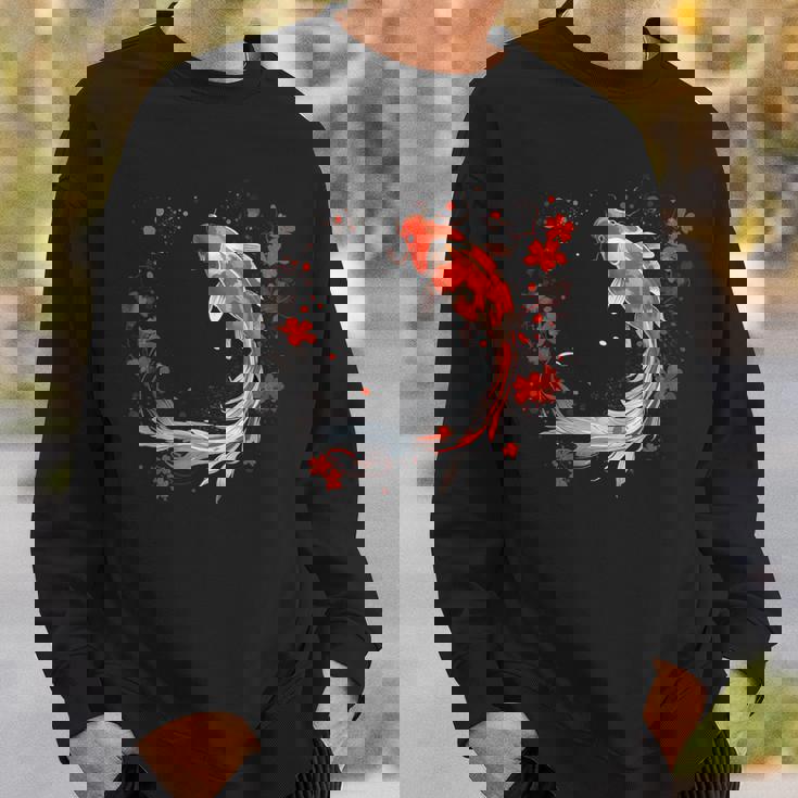 鯉 錦鯉 平和 親切 縁起 スウェットシャツ 彼への贈り物