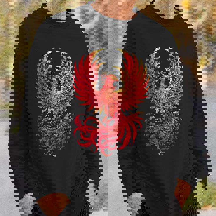 鳳凰 神話 鳥 ライズ 若返り 火の鳥 スウェットシャツ 彼への贈り物