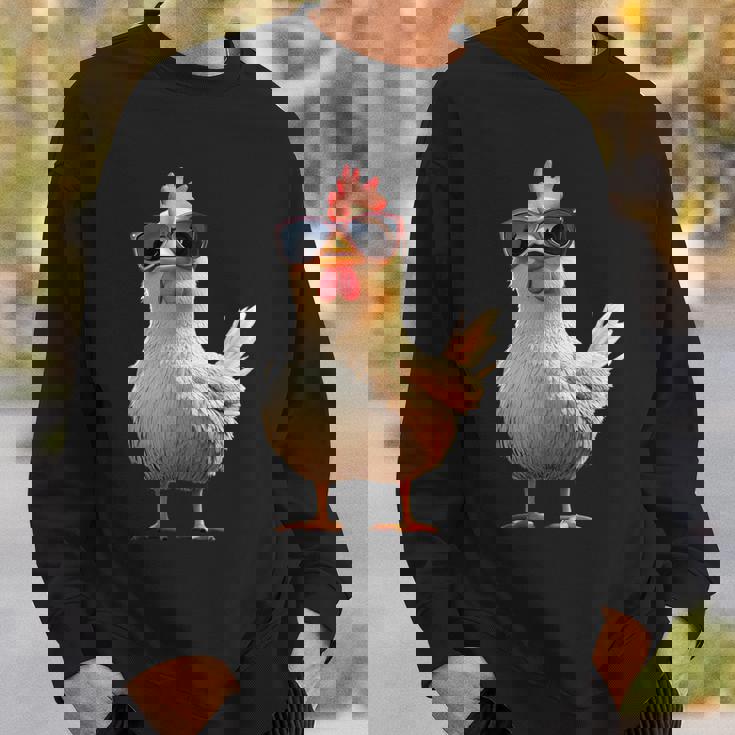 鶏 農家 農家 甘い 鶏 スウェットシャツ 彼への贈り物
