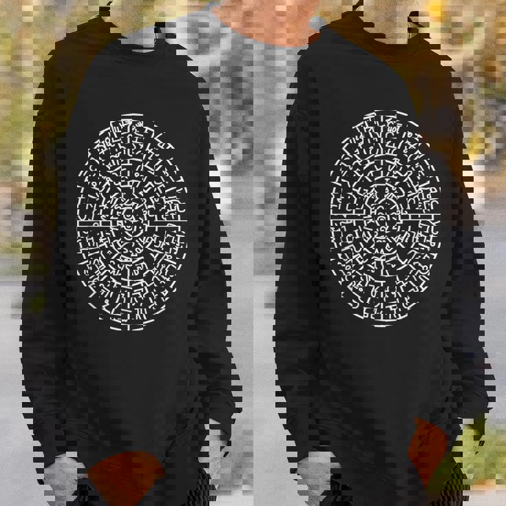 龍体文字【フトマニ図】手書き 筆文字tシャツ 開運グッズ 運気アップ 縁起物 お守り ラッキー スピリチュアル スウェットシャツ 彼への贈り物