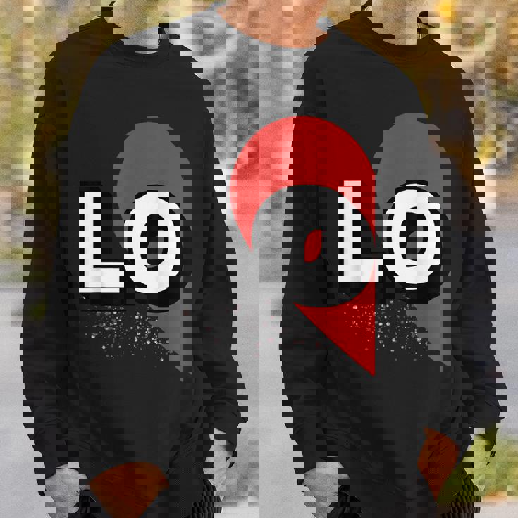 ２人で着るとハートが出来る Loveの文字になる 「Lo」カップル 恋人 スウェットシャツ 彼への贈り物
