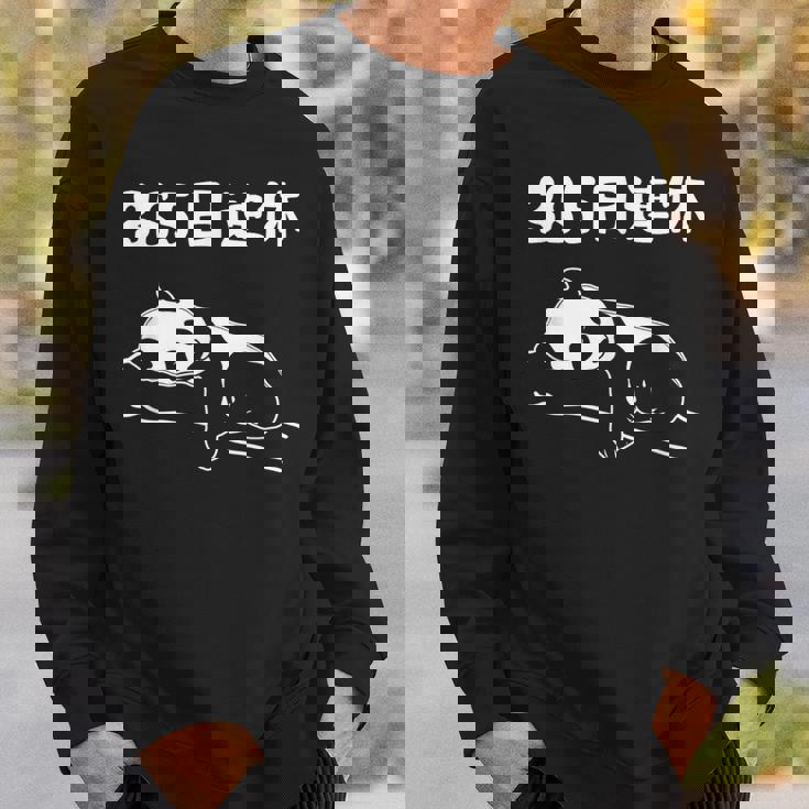 ３６５日連休 パンダ ギャグ ジョーク 趣味 おもしろ 定年 退職 老後 定年祝い 無職 セカンドライフ スウェットシャツ 彼への贈り物