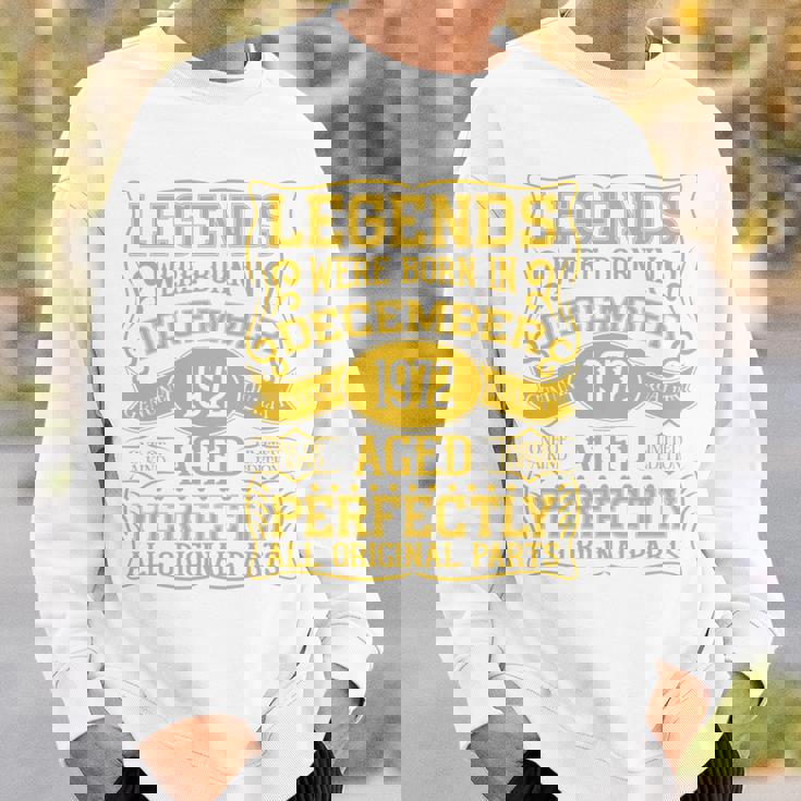 1972年12月に誕生した52歳の誕生日レジェンド。 長袖tシャツ スウェットシャツ 彼への贈り物