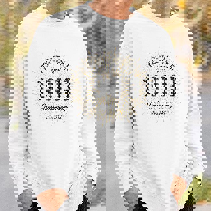 1993年から一緒にいるカップルの記念日のデザイン スウェットシャツ 彼への贈り物