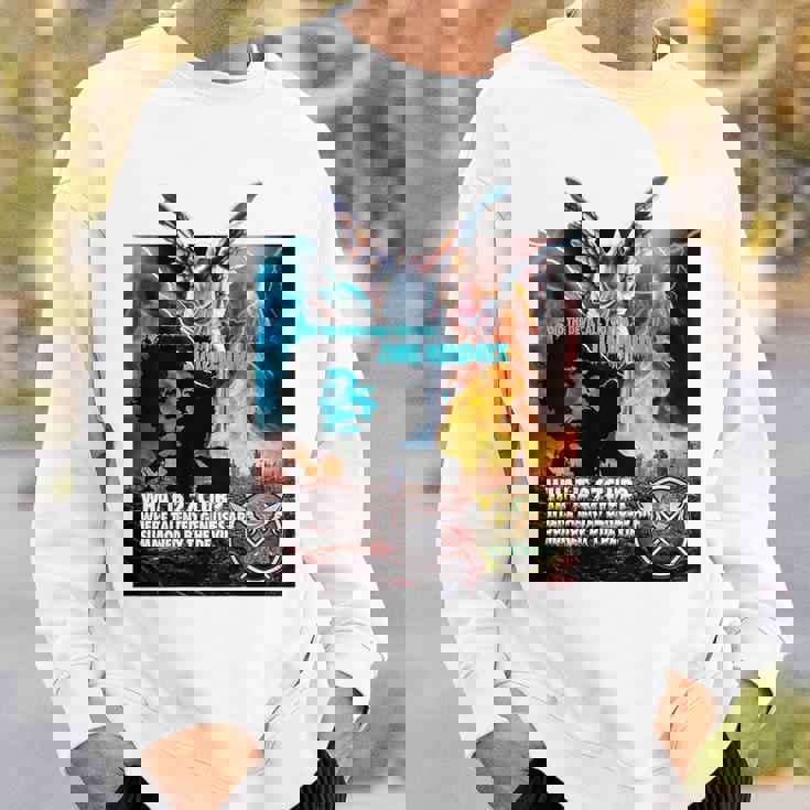 The 27 Club_Jimi Hendrix_001_Back Printed スウェットシャツ 彼への贈り物