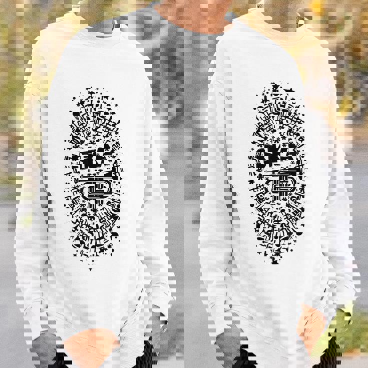 2トーン スカトランペット奏者 サムプリント スウェットシャツ 彼への贈り物