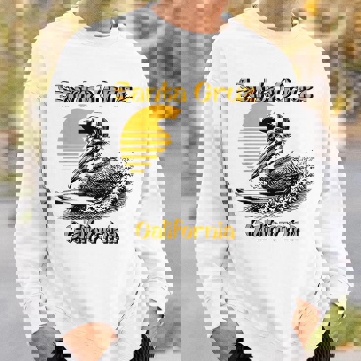 70S 80S Ca レトロ サーフィン ペリカン サンタクルーズ スウェットシャツ 彼への贈り物