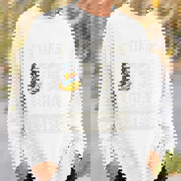 75歳の誕生日ダックスターピースtシャツ ユニークなダック愛好家 75歳 長袖tシャツ スウェットシャツ 彼への贈り物