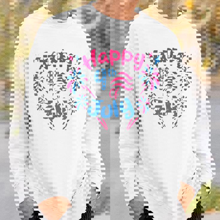 7月4日 花火監督 おかしな家族花火 スウェットシャツ 彼への贈り物