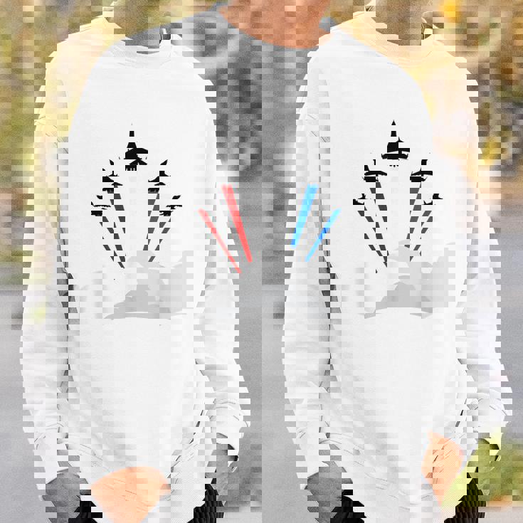 7月4日アメリカ独立記念日戦闘機ジェットクールグラフィック スウェットシャツ 彼への贈り物