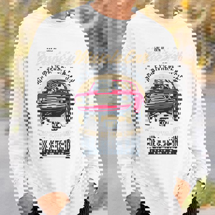 American Muscle Cars レトロカー愛好家用 スウェットシャツ 彼への贈り物