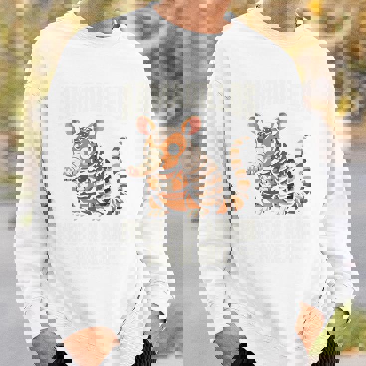 Armadillo かわいいアーマー アニマル アルマジロ 長袖tシャツ スウェットシャツ 彼への贈り物