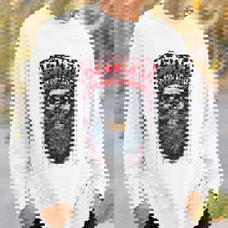 メンズ Bearded For Her Pleasure Beard Lover メンズ スウェットシャツ 彼への贈り物